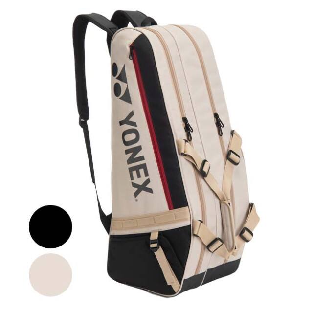【６本収納】ヨネックス(YONEX) 2026 ユニセックス ギアロジックシリーズ ラケットバッグ6 テニスバッグ BAG2622R(26y1m)