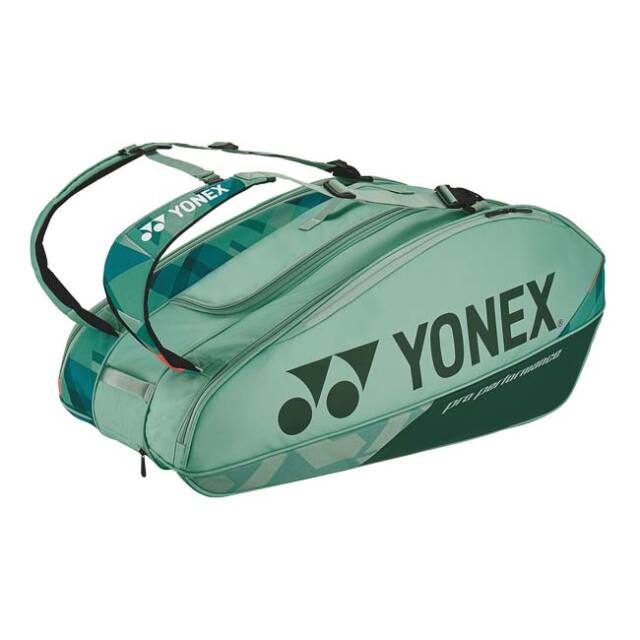 【９本収納】ヨネックス(YONEX) PROシリーズ ラケットバッグ9 スカッシュ・バドミントン・テニスバッグ BAG2402N-268 オリーブグリーン(25y11m)