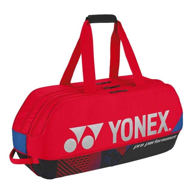 【２本収納】ヨネックス(YONEX) PROシリーズ トーナメントバッグ ラケットバッグ テニスバッグ BAG2401W-651 スカーレット(25y11m)
