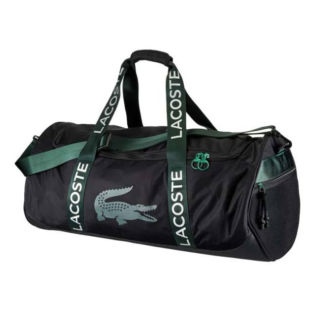 テクニファイバー(Tecnifibre) 2023 LACOSTE L.23 BAG ドラムバッグ テニスバッグ NH4495WW-ブラック×グリーン(23y10m)