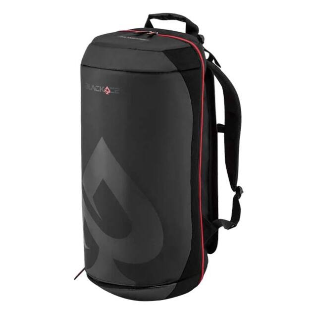 【ラケット収納可】プロケネックス(ProKennex) 2025 ACE STATION エースステーション バーレルバッグ 筒型バッグ AYBG2403 ブラック×レッド(25y12m)