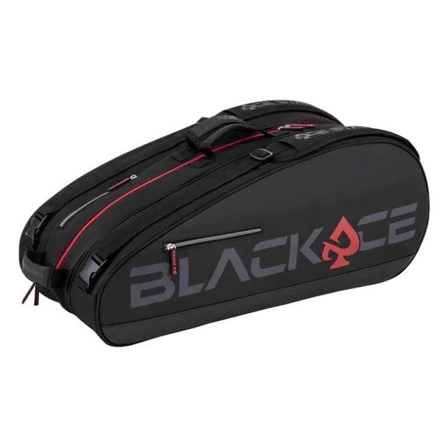 【１２本収納】プロケネックス(ProKennex) 2025 ACE STATION エースステーション 12R ラケットバッグ AYBG2401 ブラック×レッド(25y12m)