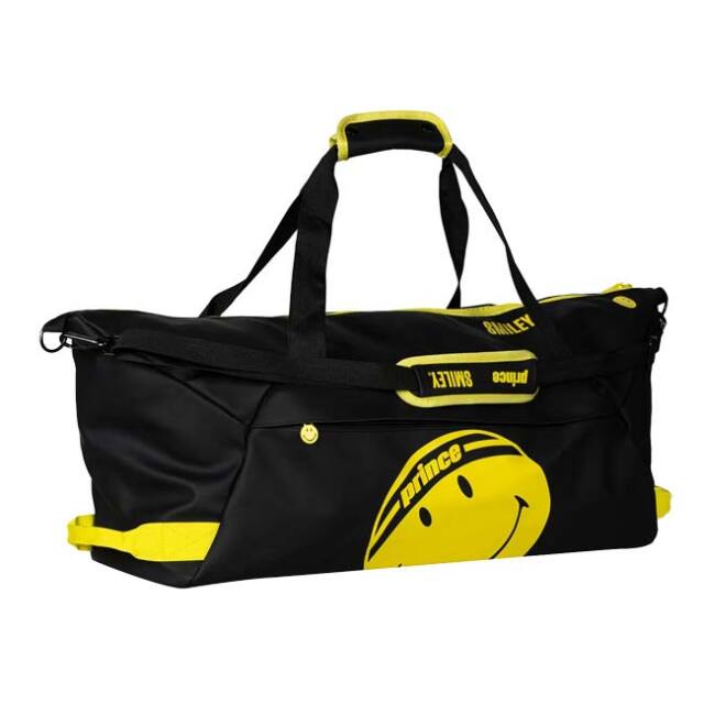 【9,000円以上で8％OFFクーポン】【ラケット収納可】プリンス(Prince) 2025 PRINCE×SMILEY パフォーマンス ダッフルバッグ テニスバッグ 6B029111-BK ブラック(25y9m)