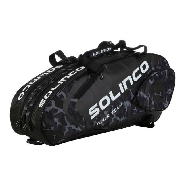 「６本収納」ソリンコ(SOLINCO) TOUR TEAM CAMO 6R ツアーチーム カモ 6R ラケットバッグ テニスバッグ 1920567-ブラックカモ(24y6m)