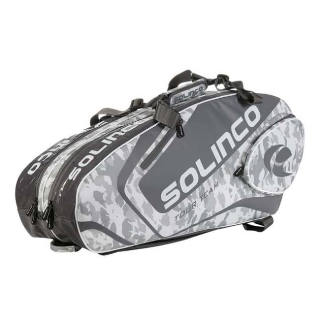 「６本収納」ソリンコ(SOLINCO) TOUR TEAM CAMO 6R ツアーチーム カモ 6R ラケットバッグ テニスバッグ 1920564-ホワイトカモ(24y6m)