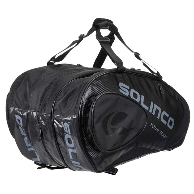 discod 黒 スリングバッグ 15本収納」ソリンコ(SOLINCO)BLACKOUT 15PK TOUR TEAM ラケット