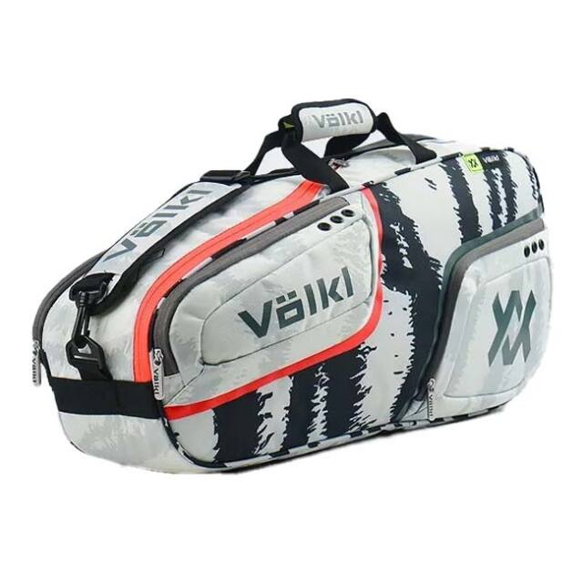 【３本収納】フォルクル(Volkl) ZEBRA PRO BAG ゼブラ プロバッグ ラケットバッグ テニスバッグ V74454 ゴーストホワイト×BK(25y3m)
