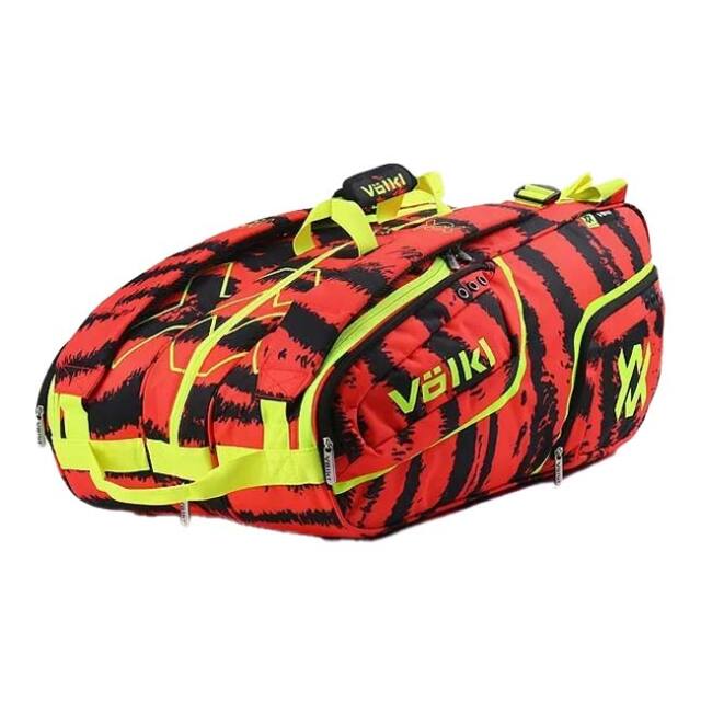 【９本収納】フォルクル(Volkl) ZEBRA MEGA BAG ゼブラ メガバッグ ラケットバッグ テニスバッグ V74461 ラヴァ×BK×Nイエロー(25y3m)
