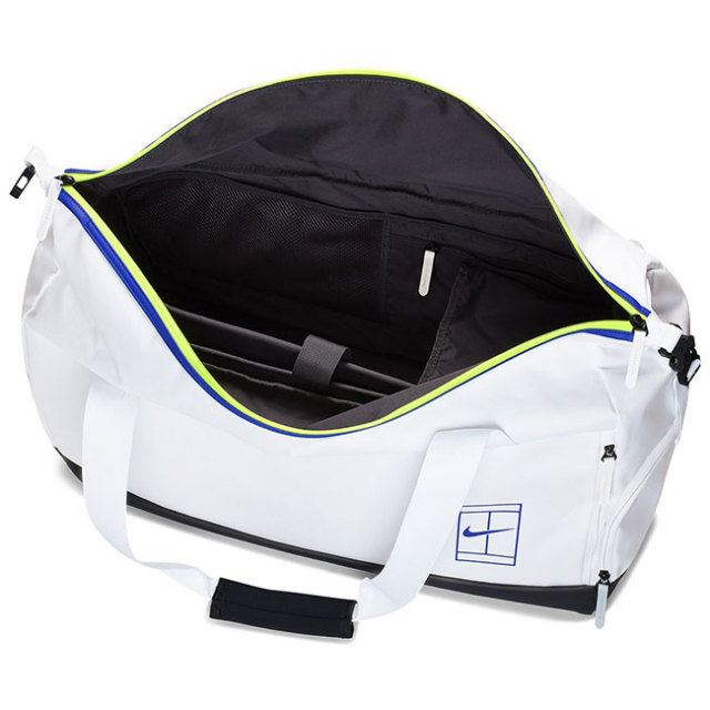 [ラケット収納可]ナイキ(NIKE) コート アドバンテージ ダッフルバッグ BA5451100 ホワイトxラッシュバイオレット(19y9m