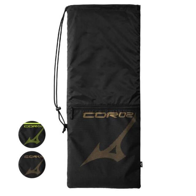 【２本収納】ミズノ(MIZUNO) 2026 ユニセックス ラケットバッグ2 COR02v 巾着タイプ 2本入れ ワンショルダー 63JDD004(26y6m)