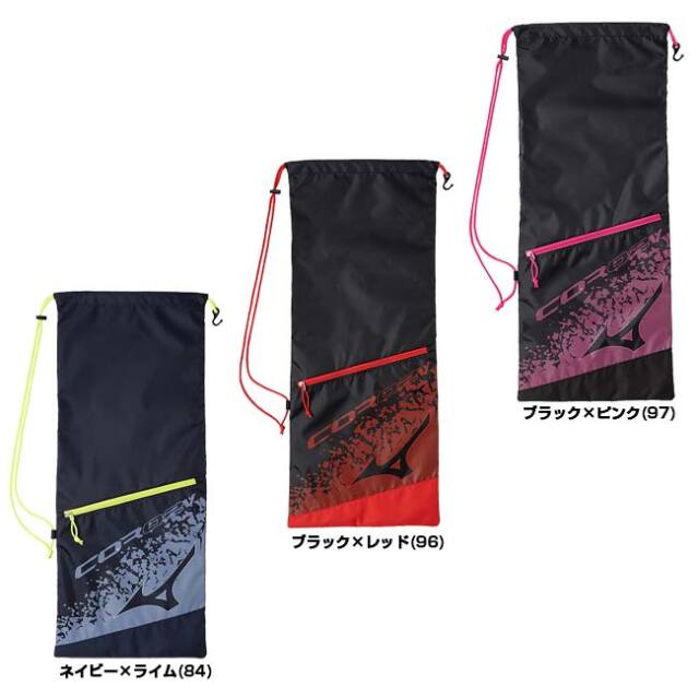 2本収納」ミズノ(MIZUNO) 2024 ラケットバッグ COR02v 巾着