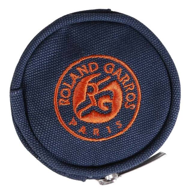 Roland Garros Official(ローランギャロス) 2026 キャンバス ラウンドコインパース 丸形小銭入れ アクセサリポーチ 全仏オープン 25ZRGS211PMR ネイビー(26y8m)