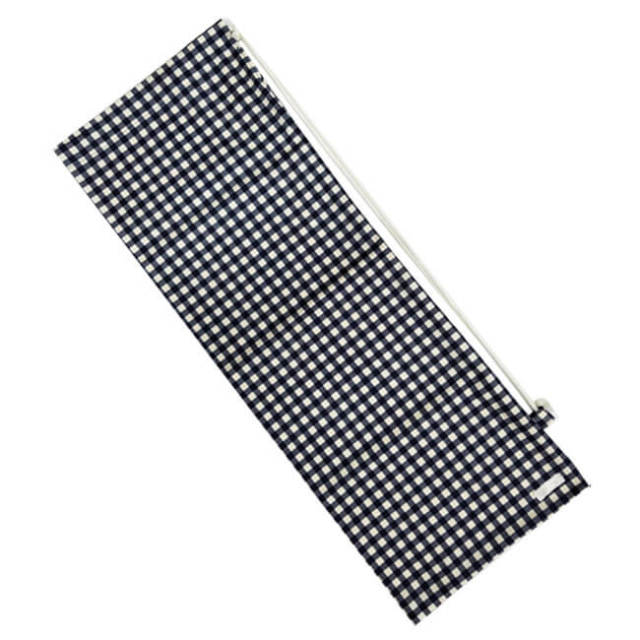 売切り終了！在庫処分特価】[ラケットケース 便利なソフトタイプ]フェリーチェ(felice) バドミントンラケット用ソフトケース(1本用) ギンガムチェック(ネイビーxオフホワイト) (19y9m)