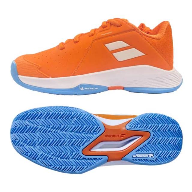 バボラ(Babolat) ジュニア PROPULSE プロパルス CLAY BOY クレーコート用 ジュニアテニスシューズ 3J2S25A750-6022 オレンジピール(25y9m)