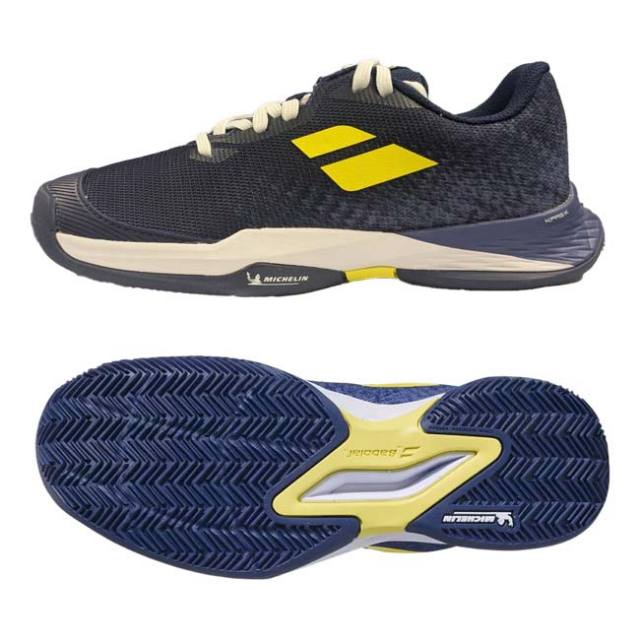 バボラ(Babolat) ジュニア JET MACH 3 ジェットマッハ3 CLAY BOY クレーコート用テニスシューズ 3J2S25A730-4118 ソーダライトブルー(25y9m)