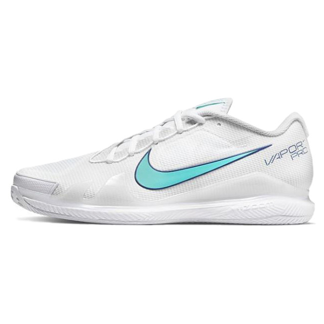 ナイキ Nike 22 Fa メンズ コート エアズーム ヴェイパー Pro Cly クレイコート用 テニスシューズ Cz0219 141 ホワイト Dターコイズ 22y6m