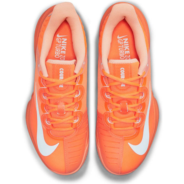 在庫処分特価 大坂なおみ ナイキ Nike 21 Ho レディース コート エア ズーム Gp ターボ Hc オールコート用 テニスシューズ Dc9164 800 Tオレンジ ホワイト 21y10m