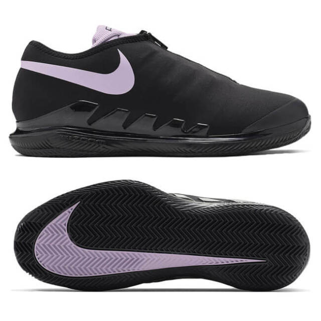 在庫処分特価 ナイキ Nike レディース コート エアー ズーム ヴェイパー X グローブ Cly クレイコート用 Bq9663 001ブラック パープルアゲート 19y6m