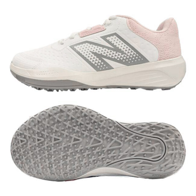 ニューバランス(new balance) 2025 レディース 696 v6 O B6 オムニクレーコート用テニスシューズ WCO696P6 ホワイト×ピンク(25y7m)
