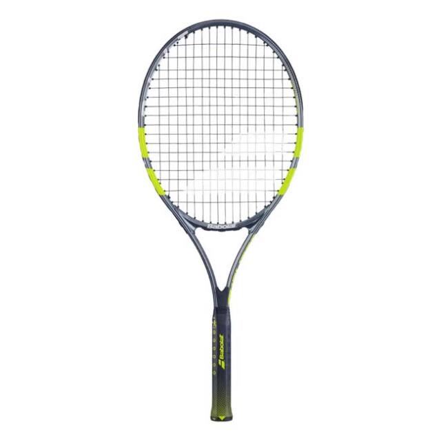 バボラ(Babolat) 2026 Carlitos カルリトス JR26 (240g) 海外正規品 硬式テニスジュニアラケット 140552-100 グレー×フルオイエロー(26y3m)[NC]