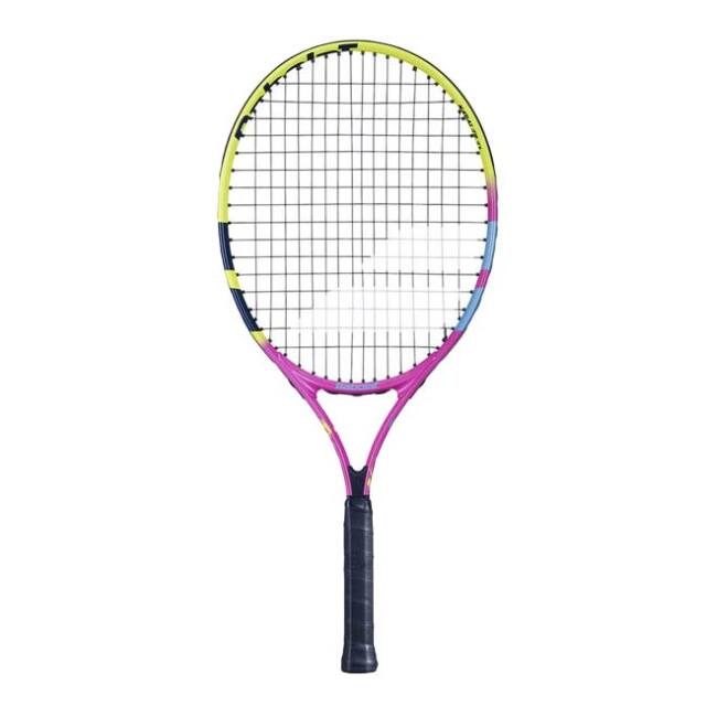 バボラ(Babolat) 2024 NADAL JR 23 ナダル ジュニア 23 (200g) 海外正規品 硬式ジュニアラケット 14098／140503-100 ピンク×イエロー(24y1m)[NC]