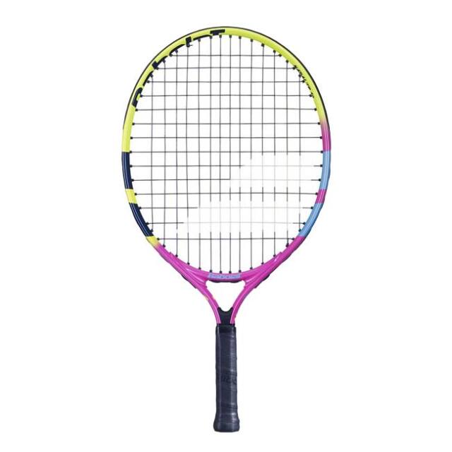 バボラ(Babolat) 2024 NADAL JR 19 ナダル ジュニア 19 (165g) 海外正規品 硬式ジュニアラケット 140496／140501-100 ピンク×イエロー(24y1m)[NC]