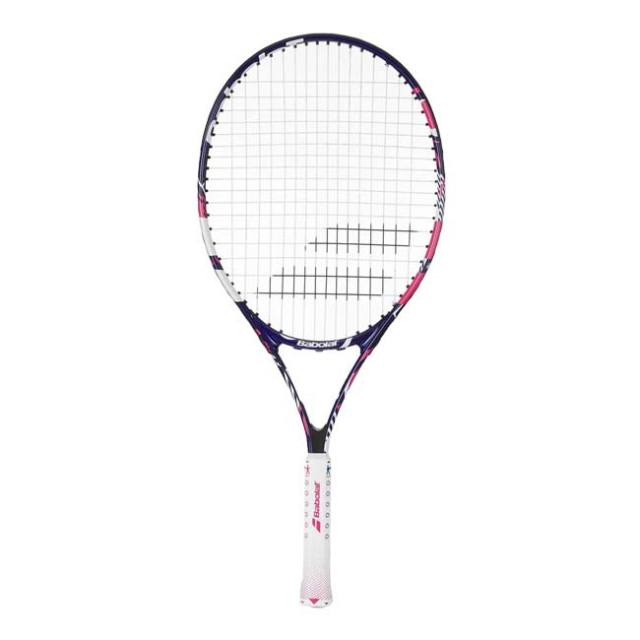 バボラ(Babolat) 2023 B-Fly 25 B-フライ 25 (220g) 海外正規品 硬式テニスジュニアラケット 140487-100／140493-100 ブルー×ピンク(23y8m)[NC]※ケース無し※