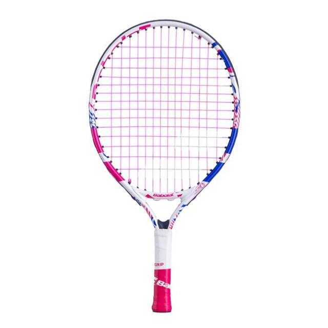 バボラ(Babolat) 2023 B-Fly 17 B-フライ 17 (137g) 海外正規品 硬式テニスジュニアラケット 140483-100 ピンク×ホワイト(23y6m)[AC]