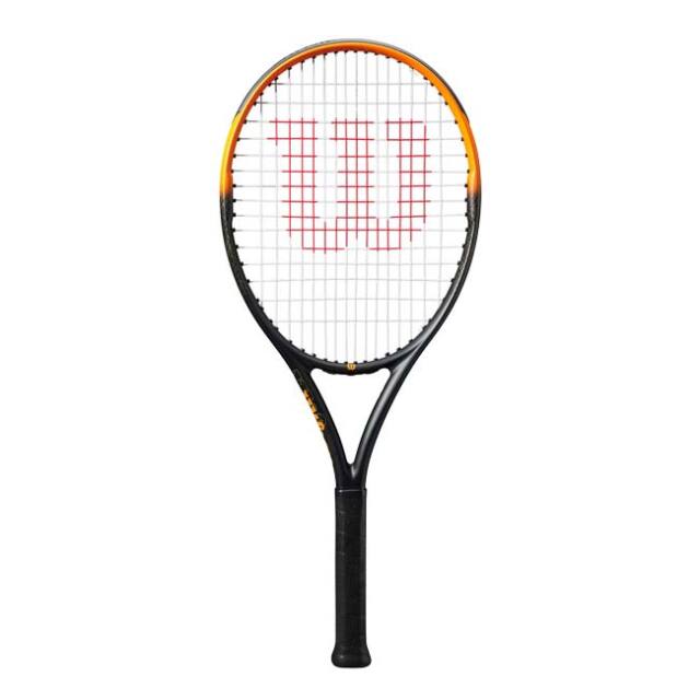 ウィルソン(Wilson) 2025 BURN SPIN JR 26 バーンスピン ジュニア26 (239g) 海外正規品 硬式テニスジュニアラケット WR171510U ブラック×オレンジ(25y7m)[NC]
