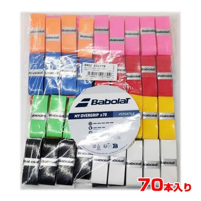 バボラ(Babolat) My Overgrip Refill X70 マイオーバーグリップ リフィル 70本 オーバーグリップテープ 656013-134 アソート(26y2m)