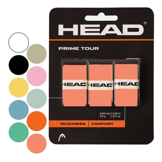 「セミドライ3本入」ヘッド(HEAD) PRIME TOUR プライムツアー オーバーグリップテープ 285621(21y4m)