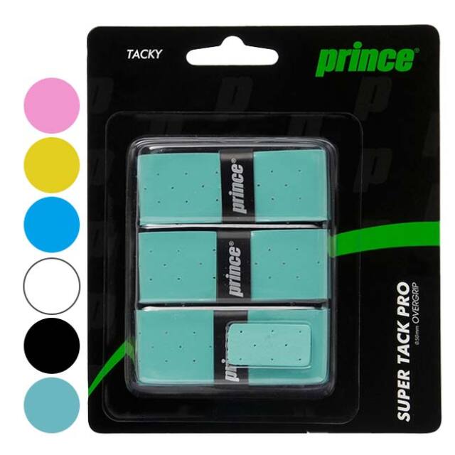 在庫処分特価】【ウェットタイプ】プリンス(Prince) SUPER TACK PRO スーパータックプロ 3本入 オーバーグリップテープ OG113(26y1m)