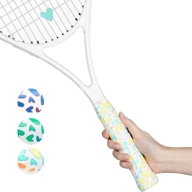 Strawberries and Cream テニス用オーバーグリップテープ ＋振動止めセット ハートビートコレクション TO-HB-2G1D(26y8m)