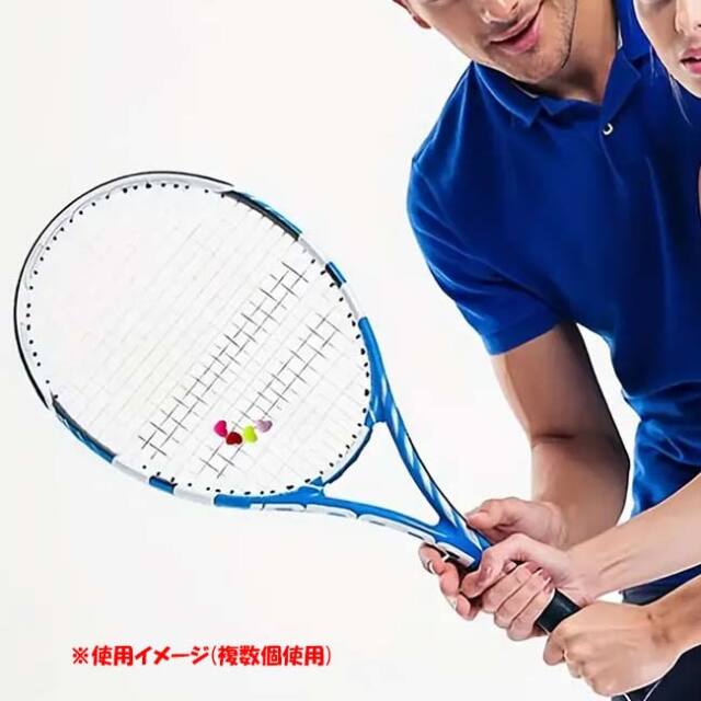 バラ1個」ノーブランド ハート型 振動止め 1pcs テニス 衝撃吸収
