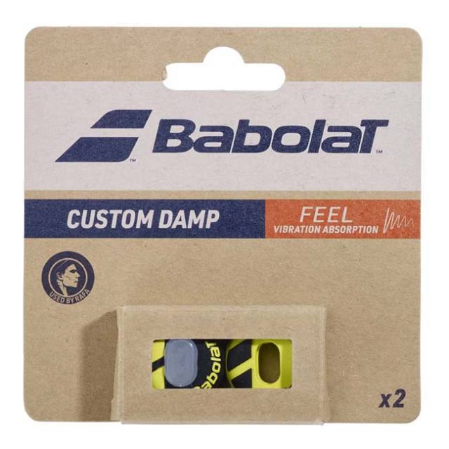 バボラ(Babolat) Custom Damp x2 カスタムダンプ 振動止め 2個セット 700130-142 ブラック×イエロー(25y8m)