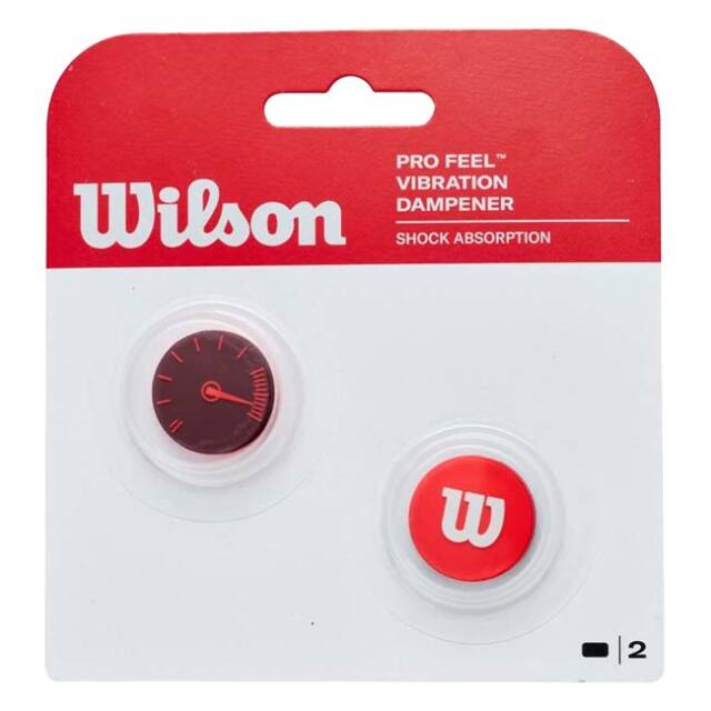 ウィルソン(Wilson) DEFYER Dampener ディファイア ダンプナー 振動止め 2個セット WR8455101001 レッド×ブラック(26y10m)