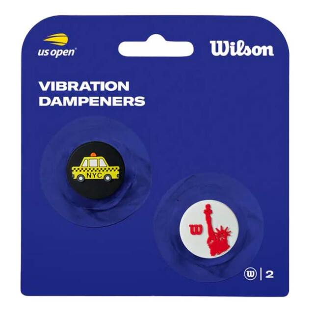 ウィルソン(Wilson) 2022 US OPEN DAMPENERS 振動止め 2個1セット WR8412301001-イエロー×レッド(22y8m)