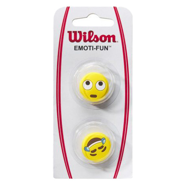 在庫処分特価】ウィルソン(Wilson) EMOJI DAMPENER 絵文字 振動止め 2種1組 WR8405301001-EYE ROLL×CRYING LAUGHING(21y10m)
