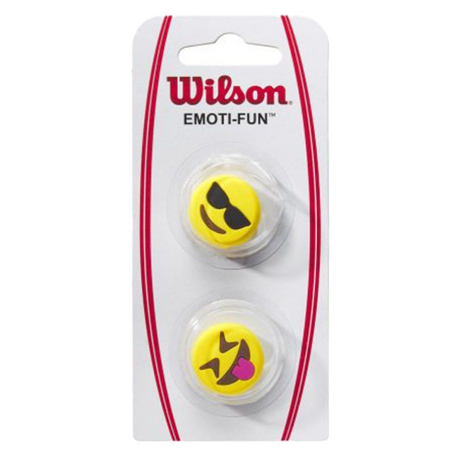 在庫処分特価】ウィルソン(Wilson) EMOJI DAMPENER 絵文字 振動止め 2種1組 WR8405101001-SUNGLASSES×TONGUE OUT(21y10m)