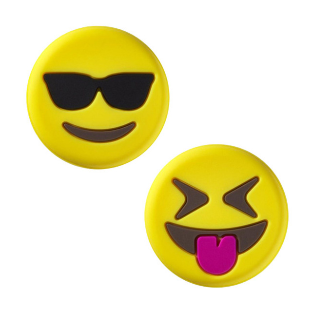 ウィルソン Wilson Emoji Dampener 絵文字 振動止め 2種1組 Wr Sunglasses Tongue Out 21y10m