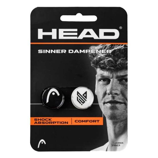 【ヤニック・シナー】【2個1セット】ヘッド(HEAD) SINNER シナー ダンプナー 振動止め 2個組 285005 ホワイト×ブラック(26y2m)
