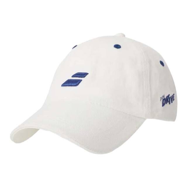 【9,000円以上で8％OFFクーポン】バボラ(Babolat) 2025 ユニセックス 立体ロゴ付き コットンキャップ 5UB1222-1099ホワイト×ドライブブルー(25y2m)