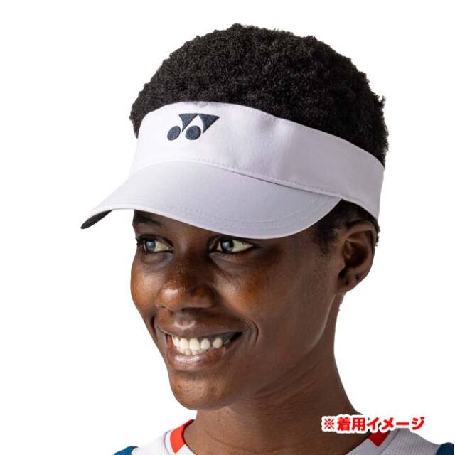 ヨネックス(YONEX) 2026 レディース ロゴ刺繍入りサンバイザー 日よけ