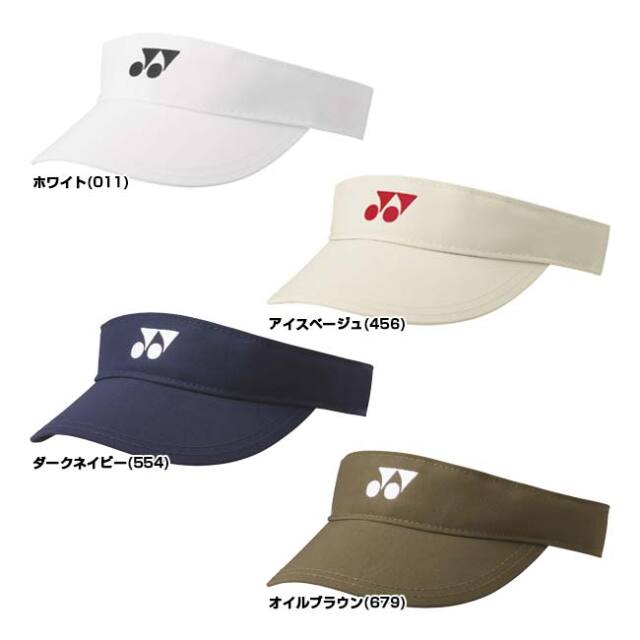 ヨネックス(YONEX) 2025 レディース ロゴ刺繍入りサンバイザー 日よけ