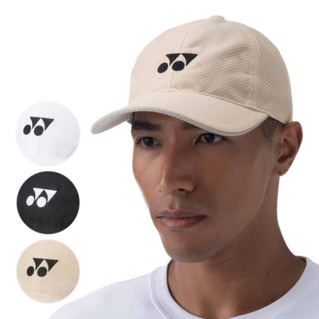 【9,000円以上で8％OFFクーポン】ヨネックス(YONEX) 2024 ユニセックス ロゴ刺繍入り メッシュ キャップ 帽子 40106(24y1m)