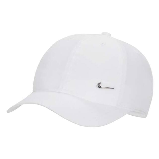 ナイキ(NIKE) ジュニア Dri-FIT Club アンストラクチャード メタル スウッシュ キャップ FB5064-100 ホワイト(26y9m)