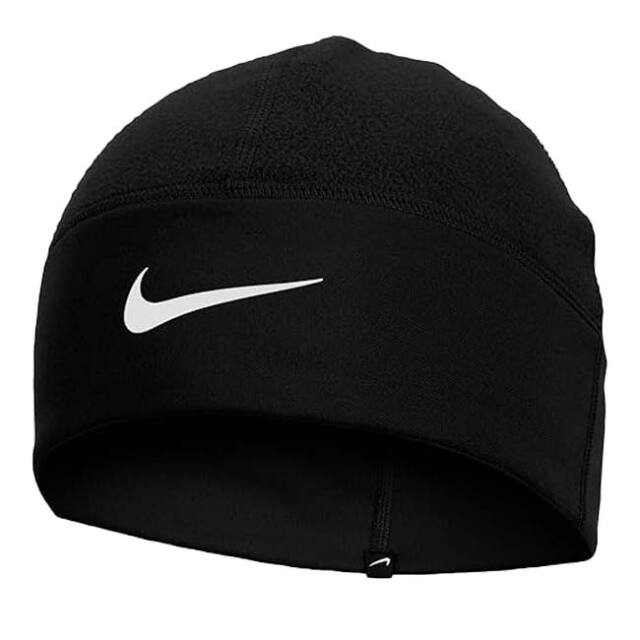ナイキ(NIKE) ユニセックス Therma-FIT サーマフィット フリース ビーニー ニット帽 CW6000-010 ブラック×ホワイト(26y1m)