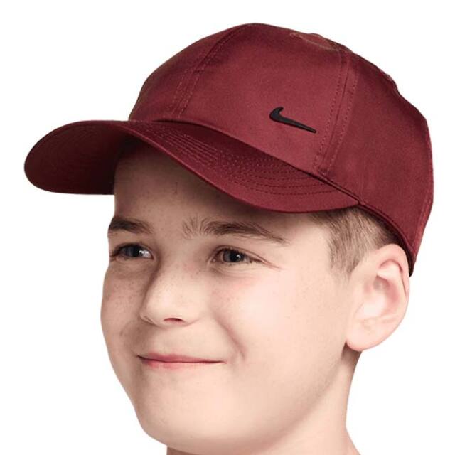 ナイキ(NIKE) ジュニア Dri-FIT Club アンストラクチャード メタル スウッシュ キャップ FB5064-619 ダークチームレッド(26y1m)