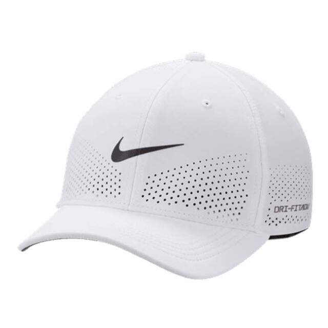 【ＵＳサイズ】ナイキ(NIKE) 2025 HO ユニセックス Dri-FIT ADV ライズ スウッシュフレックス キャップ FB5633-100 ホワイト×アンスラサイト(25y11m)