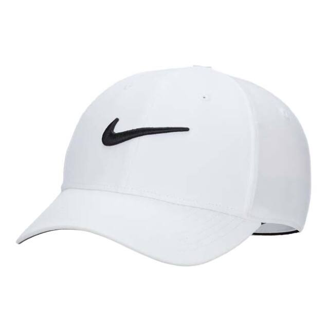 【ＵＳサイズ】ナイキ(NIKE) 2025 FA ユニセックス Dri-FIT クラブ ストラクチャード スウッシュ キャップ FB5625-100 ホワイト×ブラック(25y11m)